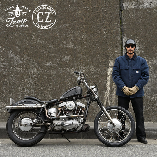 Lamp gloves × Cycle Zombies - Winter glove - Vintage Greige