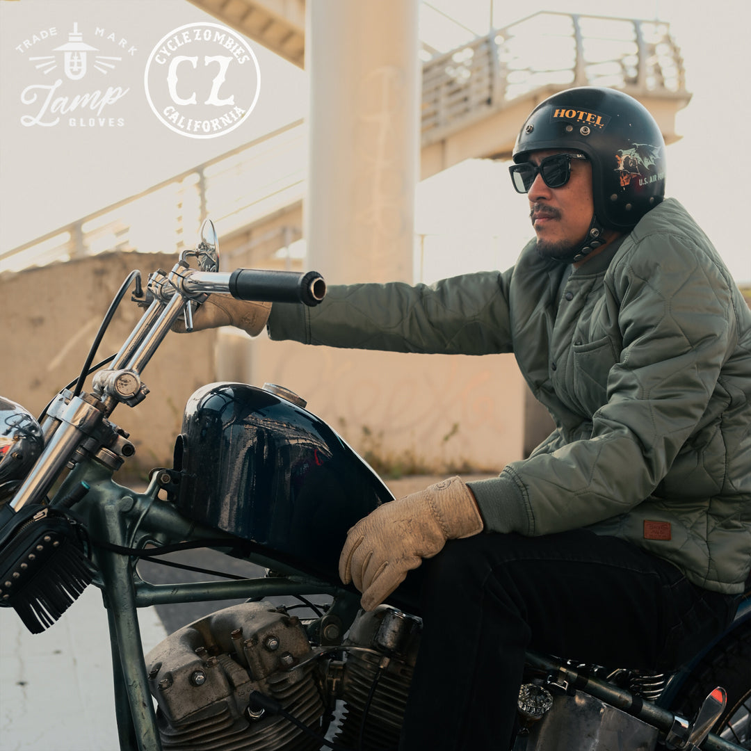 Lamp gloves × Cycle Zombies - Winter glove - Vintage Greige