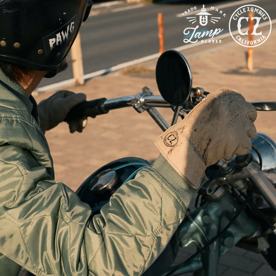 Lamp gloves × Cycle Zombies - Winter glove - Vintage Greige