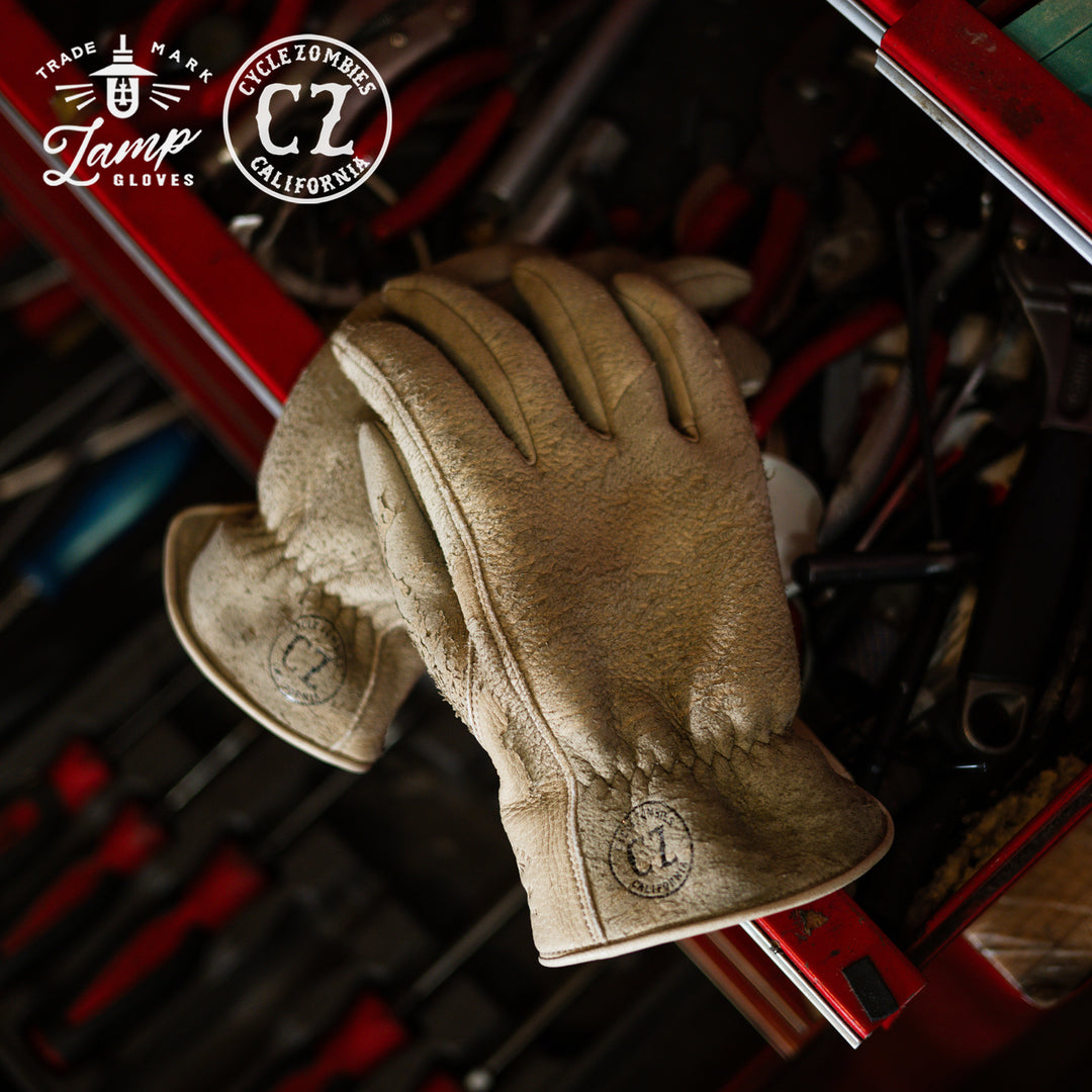 Lamp gloves × Cycle Zombies - Winter glove - Vintage Greige