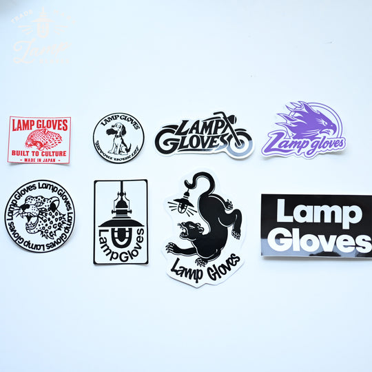 LAMP GLOVES -ORIGINAL STICKER「S」- BOX LEOPARD