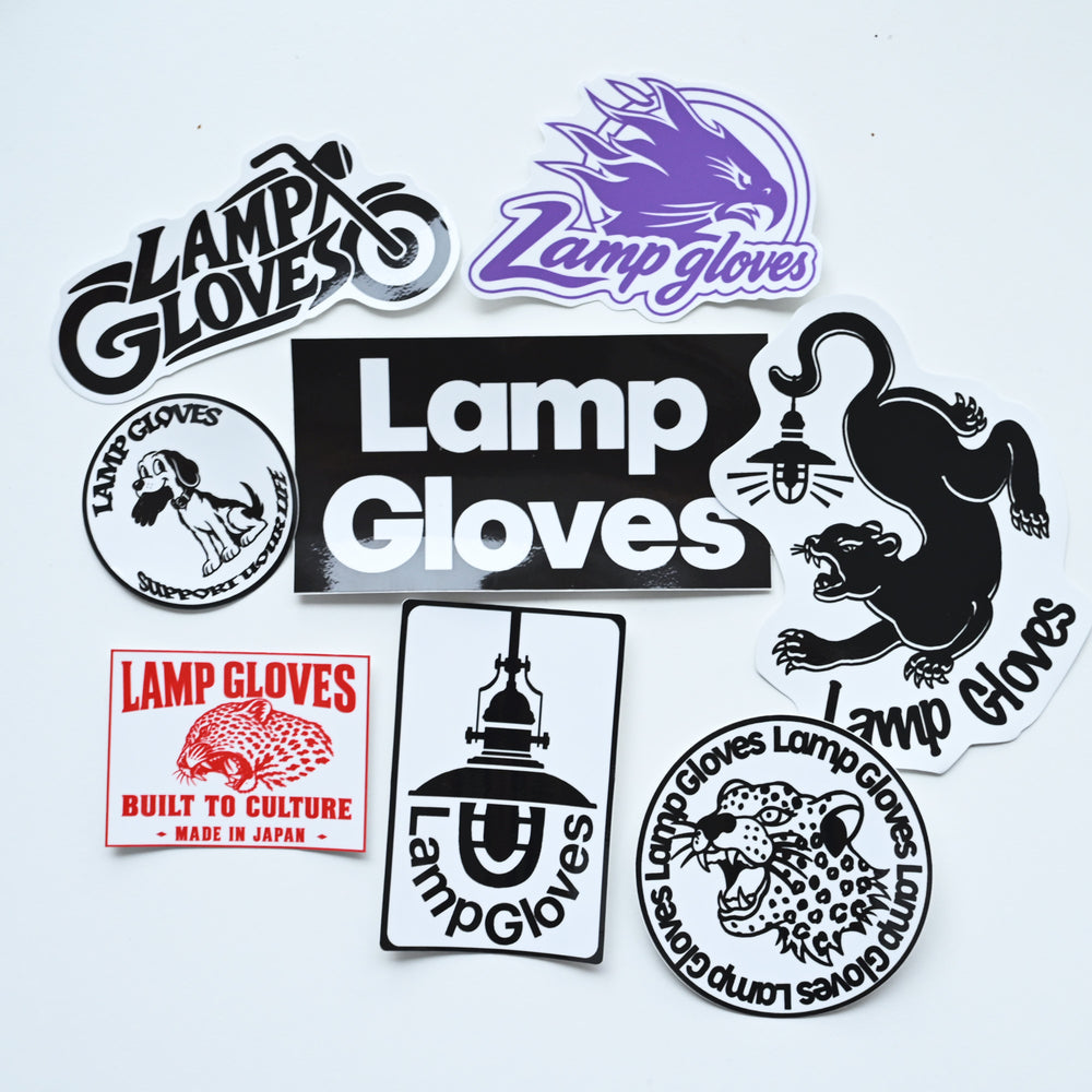 LAMP GLOVES -ORIGINAL STICKER「S」- BOX LEOPARD