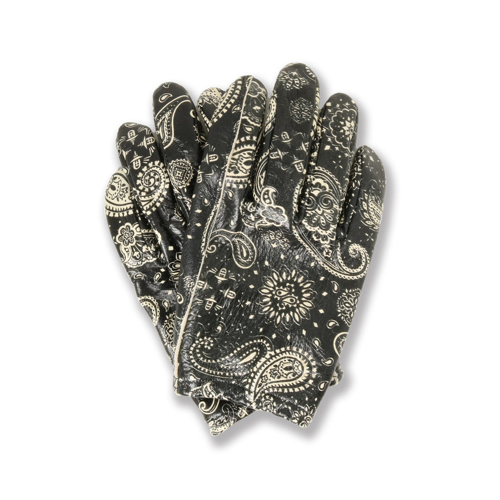 lampgloves ペイズリー柄 Lamp gloves -Utility glove Shorty - PAISLEY BLACK
