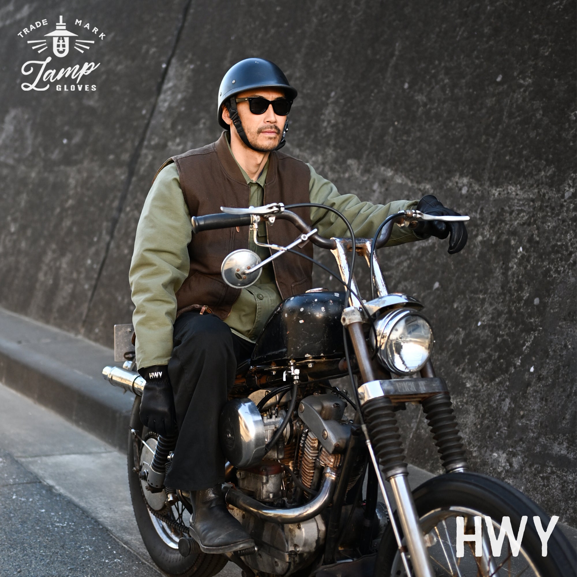 Lamp gloves × HWY - Utility glove Standard - Black