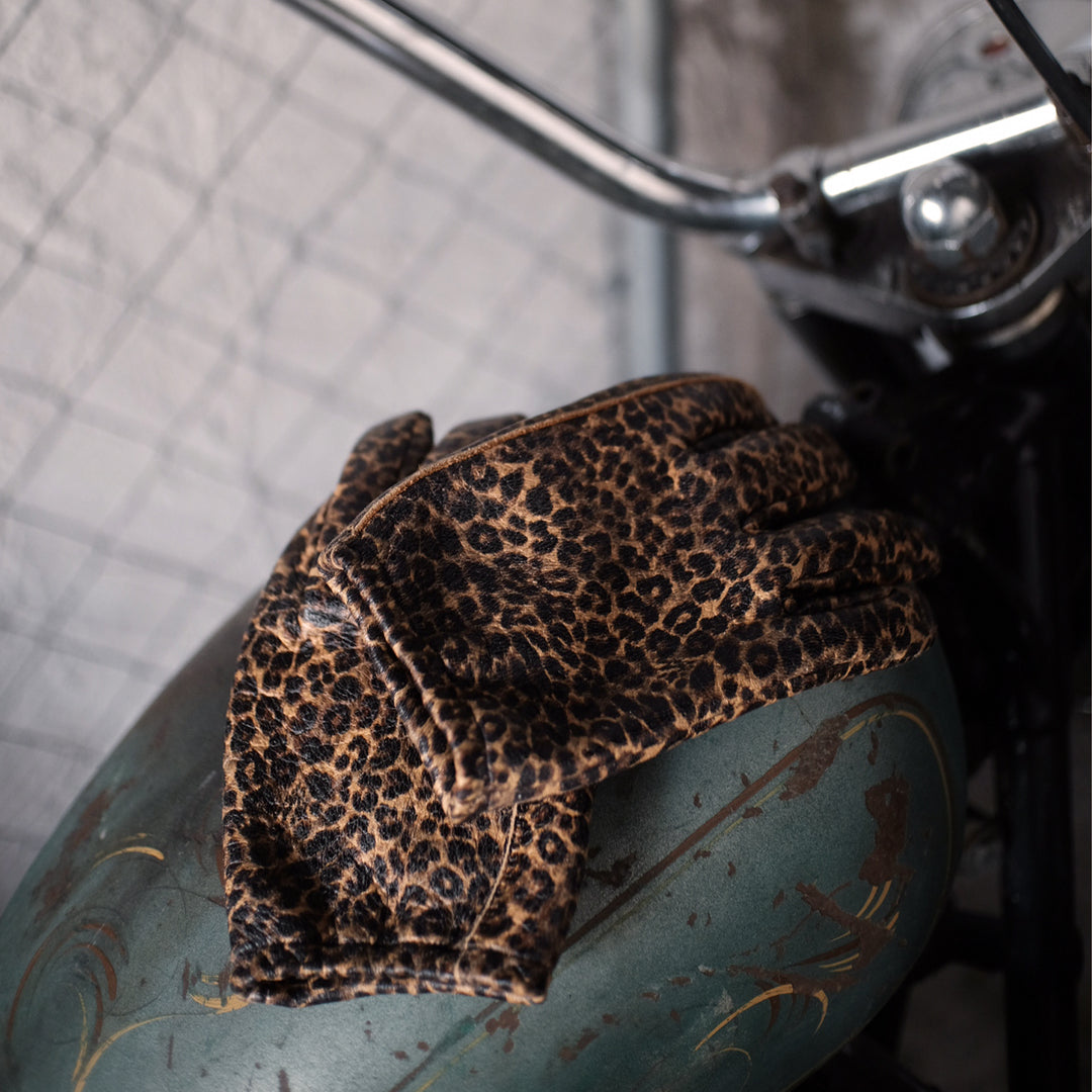 Lamp gloves -Utility glove Shorty- LEOPARD