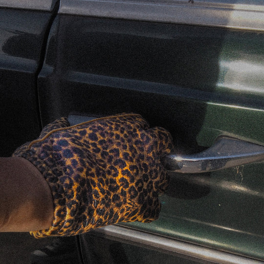 Lamp gloves -Utility glove Shorty- LEOPARD