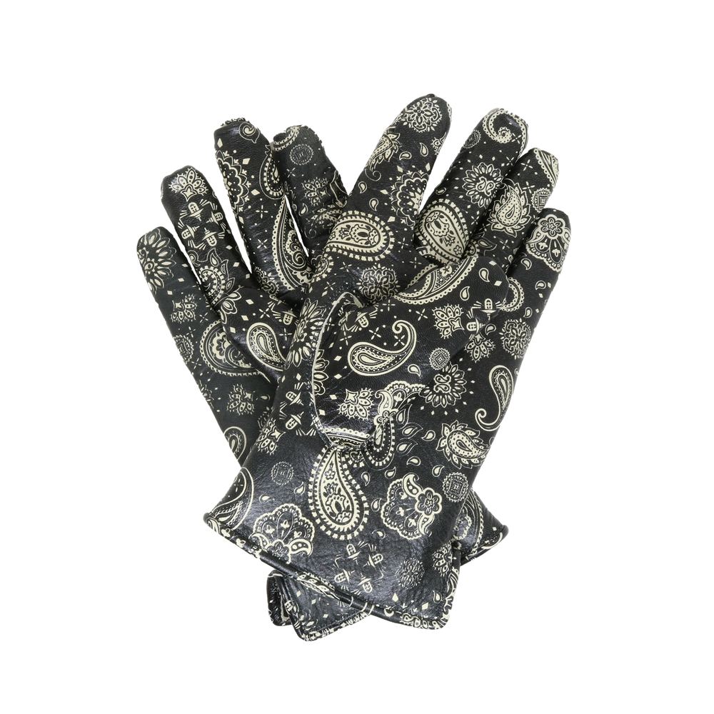 Lamp gloves -Winter glove-  PAISLEY BLACK