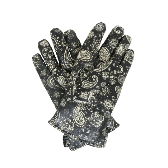 Lamp gloves -Winter glove-  PAISLEY BLACK