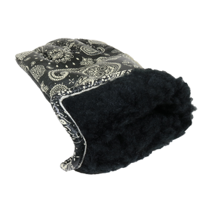 Lamp gloves -Winter glove-  PAISLEY BLACK